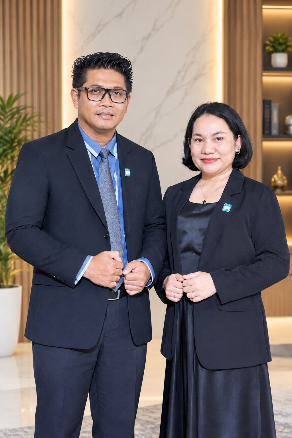 Pdt. Dr. Ezra P.D.C.S., M.Th dan Ny. Afrina Kristin, M.Pd.K